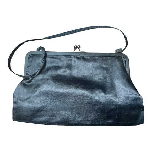 Vintage Satin Beaded Clutch/Hand Bag - Picture 3 of 7